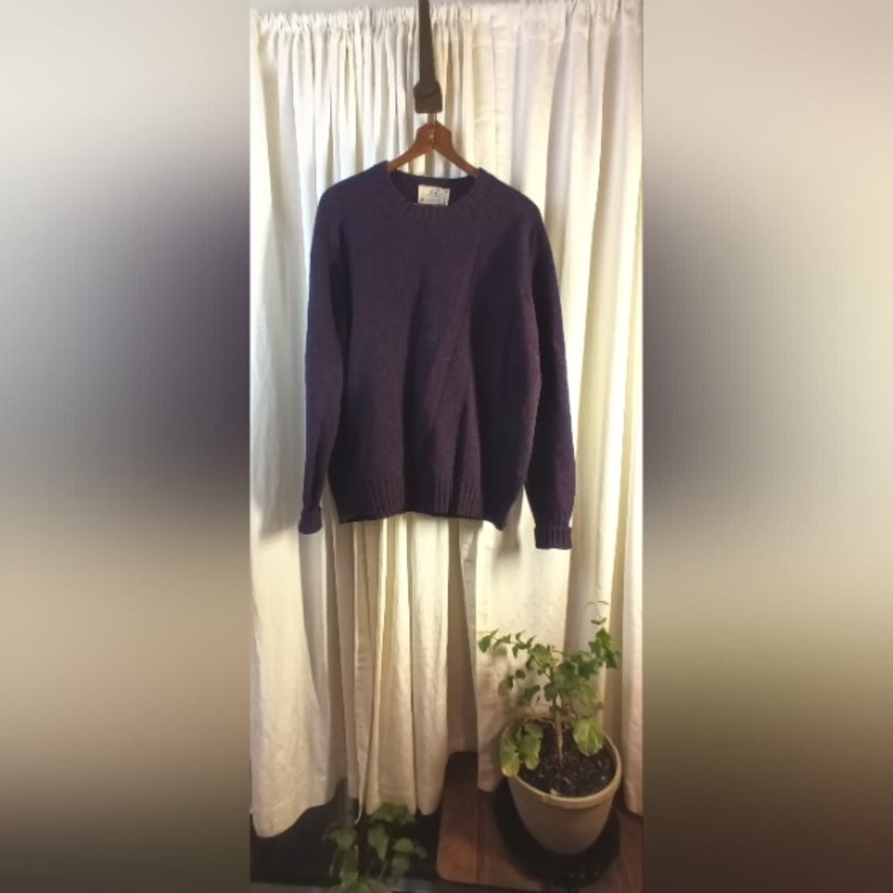 Vintage Lord Jeff, 100% Shetland Wool, Long Sleeve Sweater, size XL